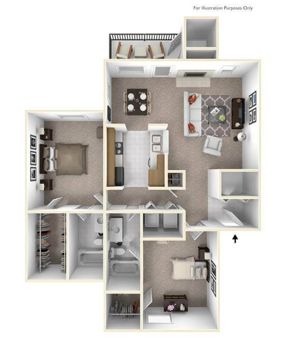 Floor Plan  2 bedroom apartment floor plan