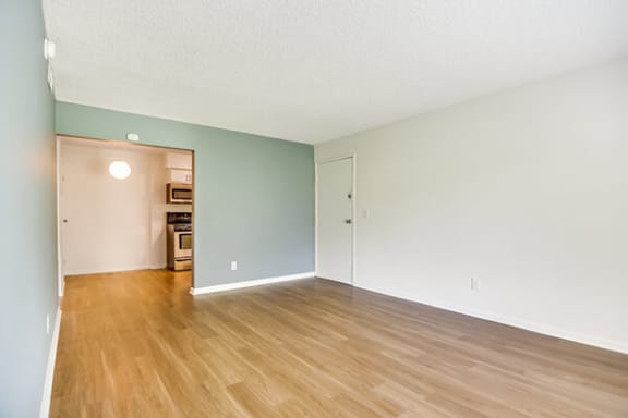 wood flooring in apartment