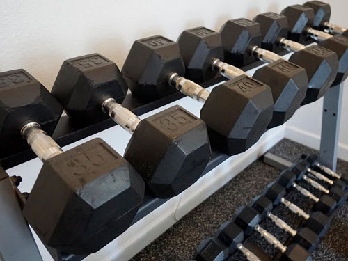 fitness center free weights