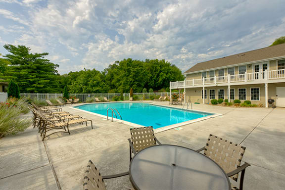 the resort style pool is available for residents to enjoy