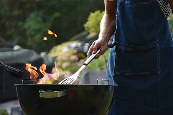 grilling area at villages at general grant
