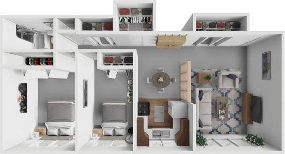 Floor Plan  Interstate Apartments Big Sioux Floor Plan