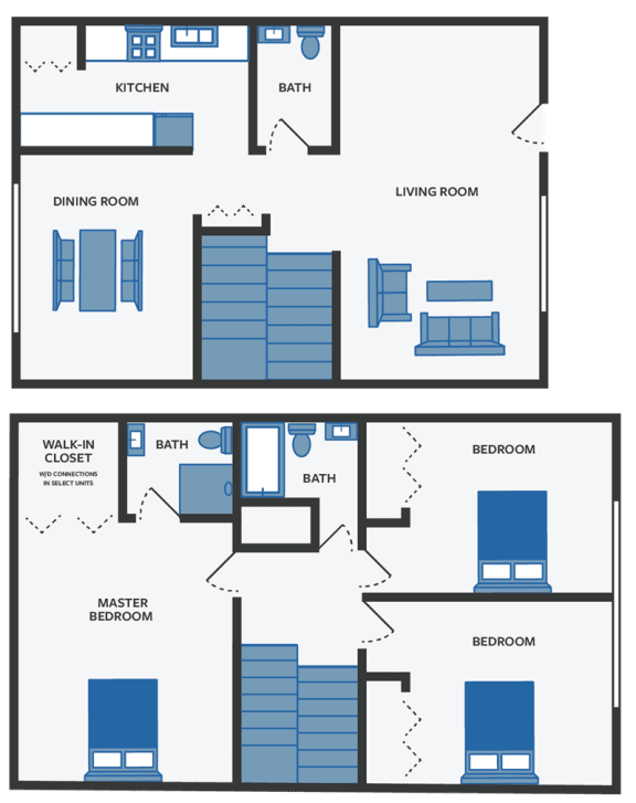 3 bedroom apartment floor plan