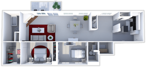 2 bedroom penthouse in Toledo