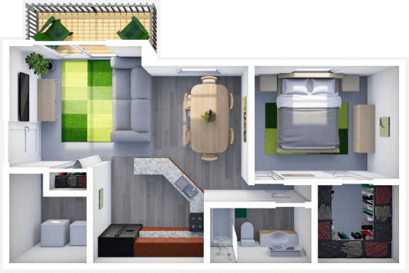 Floor Plan  1 Bedroom Apartment Floor Plan
