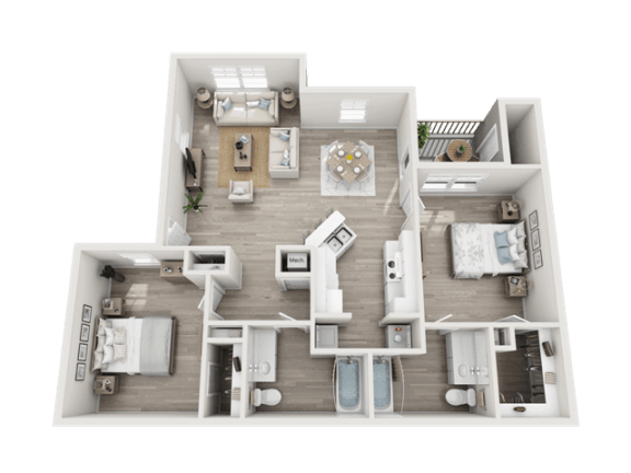 Floor Plan  2 bedroom apartment floor plan