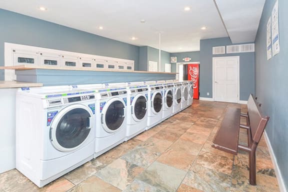 onsite laundry center at apartment complex