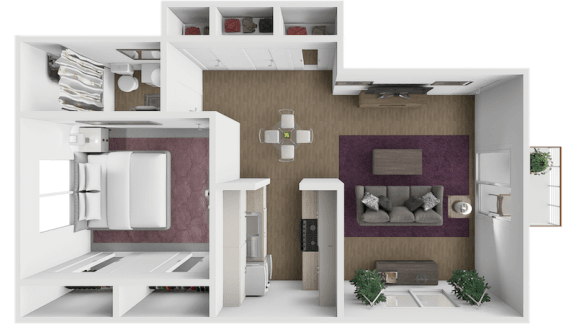Floor Plan  a floor plan of a house with a bedroom and a living room