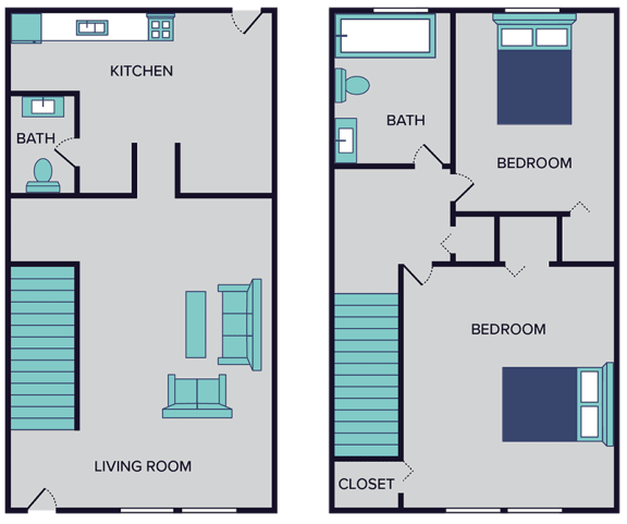 a blueprint of a floor plan of a house
