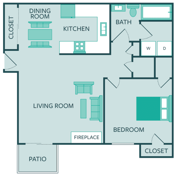 Floor Plan  one bedroom one bathroom floor plan sutton