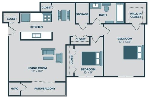 2 Bedroom 1 Bath at Rising Estates in Davison MI