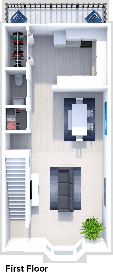 2 bedroom apartment with Washer & Dryer