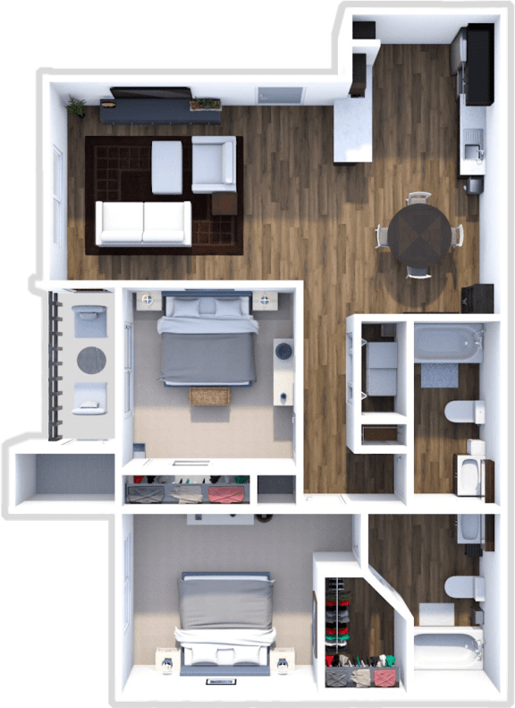 the san marcos floor plan at summer brook apartments in longview texas