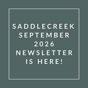 The image announces the availability of the Saddlecreek September 2026 newsletter.