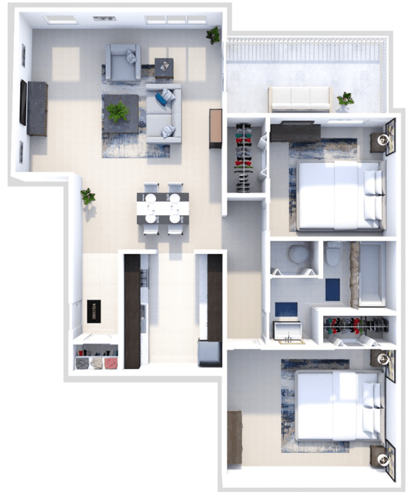 Floor Plans of Springbrook Flats in Grand Rapids, MI