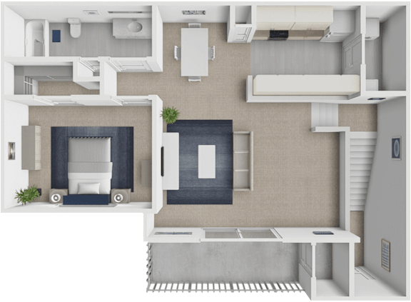 1 bedroom 1 bathroom floor plan at shoreline landing