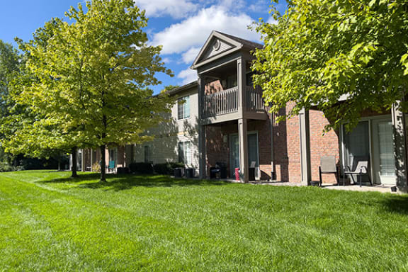 Private patio/balcony at plaza at lamberton apartments