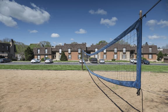 volleyball court at apartments