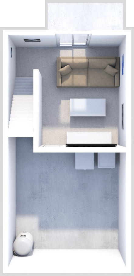 california floor plan 2 bed 1.5 bath