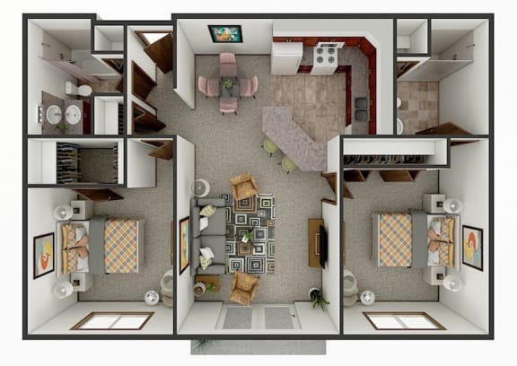 Floor Plan  2 bedroom apartment floor plan