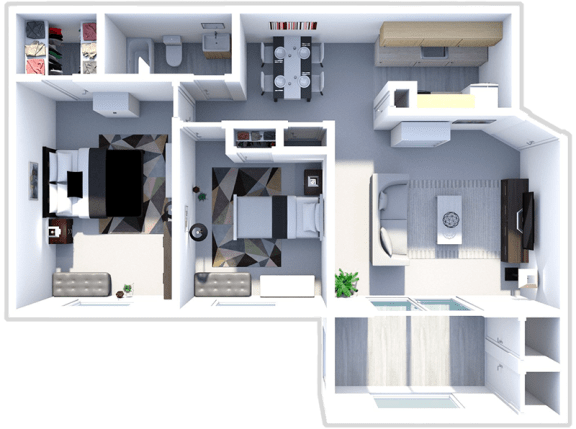 Floor Plan  a floor plan of a house