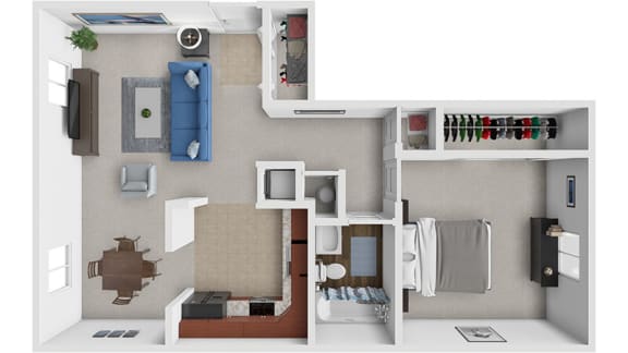 Floor Plan  a floor plan of a house with a bedroom and a bathroom