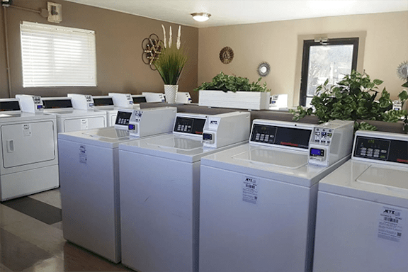 on-site laundry facility