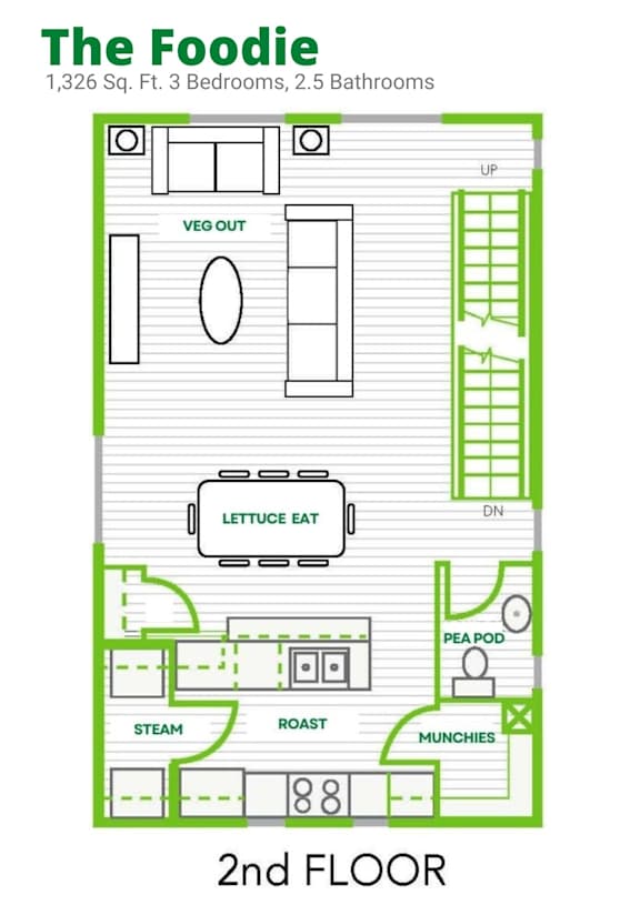 Habitat The Foodie 3 Bedroom