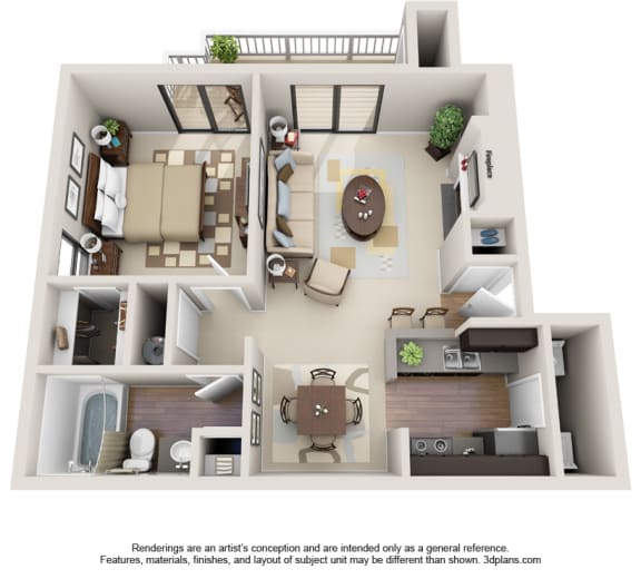 Edisto - Renovated Floor Plan at Hawthorne Westside