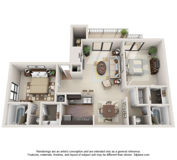 Cooper - Renovated Floor Plan at Hawthorne Westside