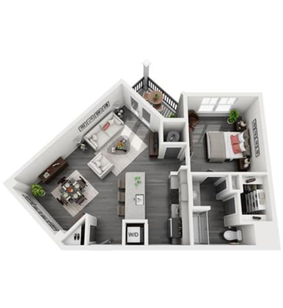 a bedroom floor plan is shown in this image