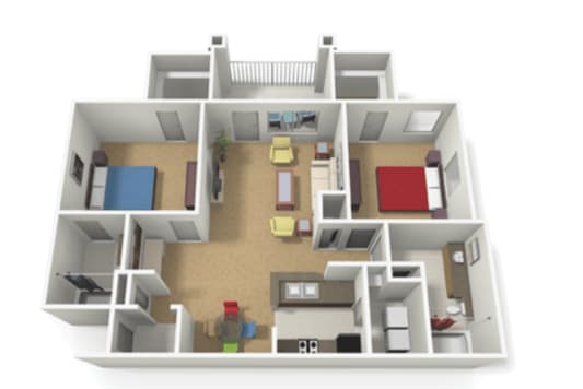 a floor plan is shown in this image