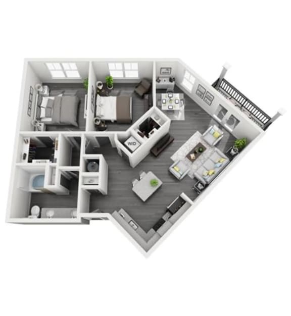 a bedroom with a bed a desk and a chair