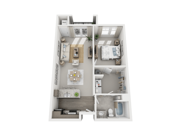 the outlook  1 bedroom floor plan  555 sq ft