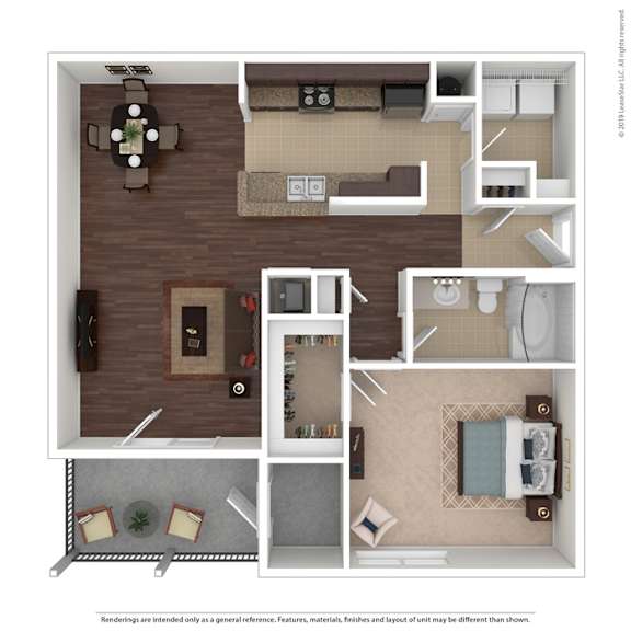 A floor plan of a house with a living room, kitchen, and bathroom.