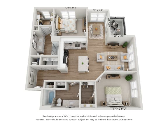 bedroom floor plan | the edge at 450