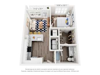 A small white room with a bed, a desk, and a cupboard.