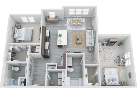 bedroom floor plan an opens up concept in this design