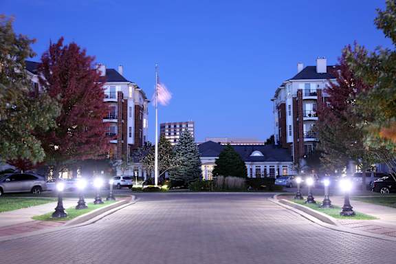 Night at Regency Place, Oakbrook Terrace, IL