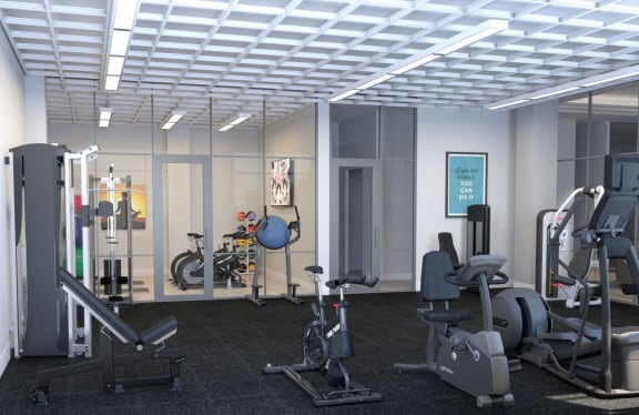 Studio fitnessat The Residences of Wilmette, Wilmette, IL, 60091