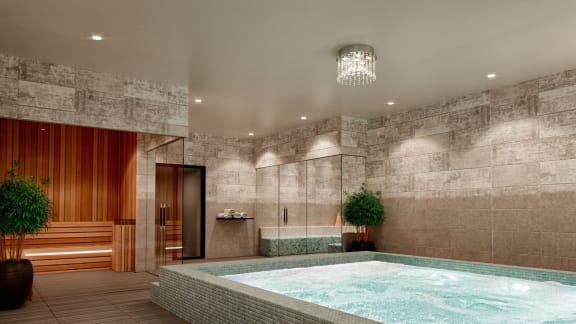 Spa room at The Residences of Wilmette, Wilmette, IL