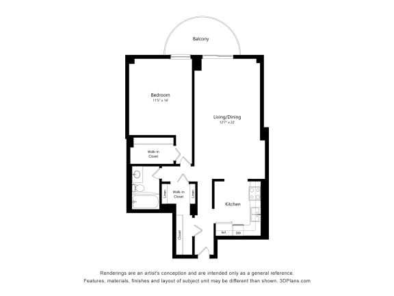 a floor plan of a home with an open floor plan