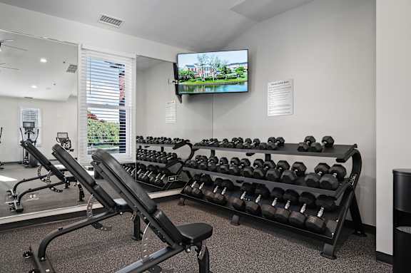 All new fitness equipment in remodeled clubhouse
