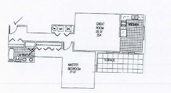 a drawing of a floor plan of a house