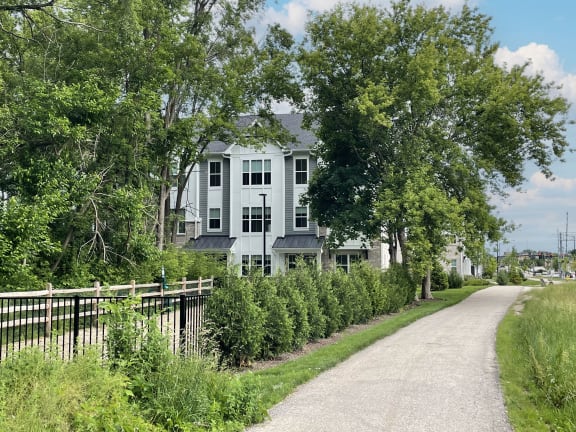 Bike Path at Enclave Crystal Lake Townhomes and Apartments, Crystal Lake
