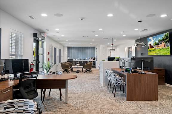 Newly remodeled leasing office