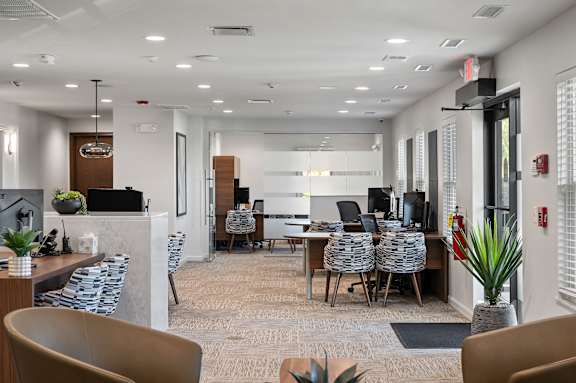 Newly remodeled leasing office