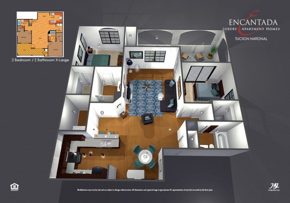 a 3d rendering of a floor plan of a house