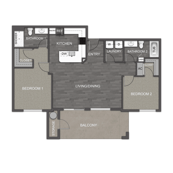 bedroom floor plan | the mansions on the park