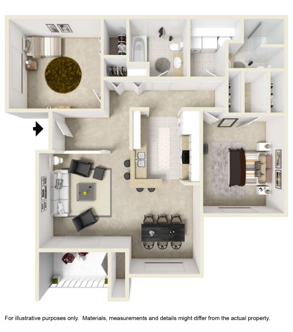 the floor plan of fountain court apartments grove